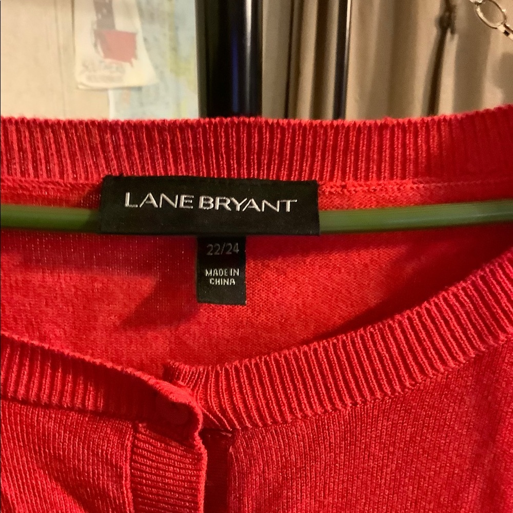 Red Cardigan with buttons, lane Bryant 22/24